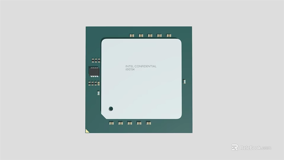 Industrial Equipment Continental Microcontroller Unit Circuit Board Electronic Component 3d model 