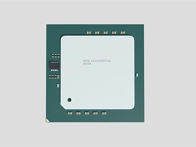 Industrial Equipment Continental Microcontroller Unit Circuit Board Electronic Component 3d model