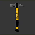 Sturdy Gray Hammer With Yellow Black Handle And Hamr Brand Logo Design