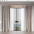Modern Curtains 3d model