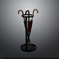 Modern Umbrella Stand Holding Red Green And Black Umbrellas For Home