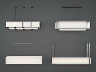 Modern Chandelier Restaurant Chandelier 3d model
