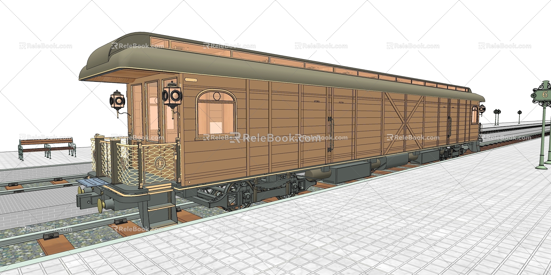 steam train 3d model