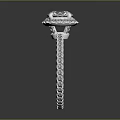 Sparkling Diamond Ring With Elegant Center Stone And Polished Metal Band Design