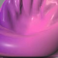 Stylish Modern Pink Bean Bag Chair With Comfortable Design And Soft Texture