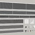 Various Styles Of Air Conditioner Vents With Grille And Round Designs For Home Interior