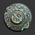 Artistic Traditional Decorative Vase With Lid Handles And Intricate Bird Leaf Patterns