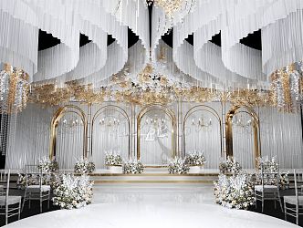 Modern Wedding Scene 3d model