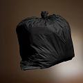 Premium Black Plastic Trash Bag with Tight Seal for Household Daily Waste Use