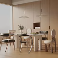 Modern table combination 3d model