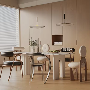 Modern table combination 3d model