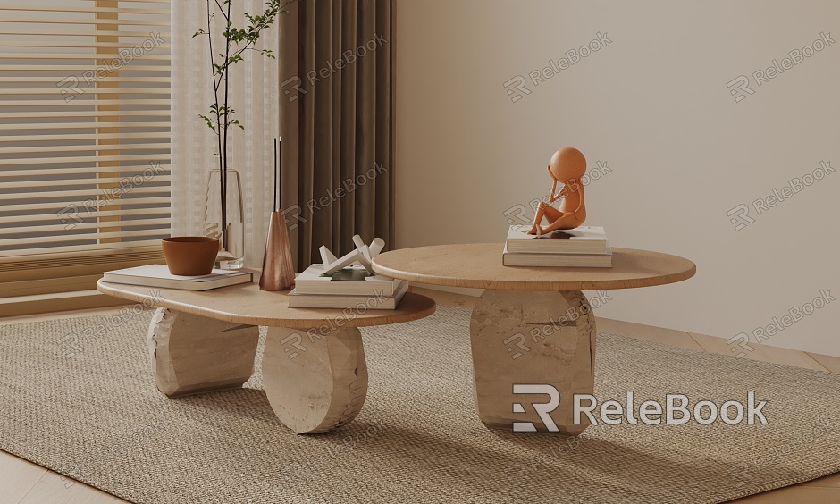 Modern coffee table model