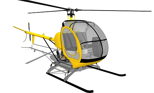 Modern Helicopter 3d model