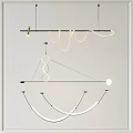 Modern Geometric Chandelier Designs Featuring Linear And Curved Lines For Interior Spaces