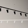 Modern Track Mounted Downlights And Spotlights In Black And White For Home Ceiling Lighting