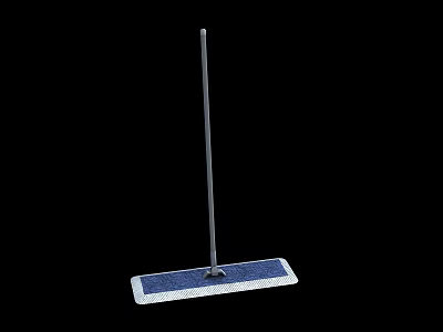 Household Cleaning Mop With Durable Metal Pole And Absorbent Microfiber Head For Home Floor 3d model