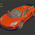 Red Sports Car With Sleek Aerodynamic Design Black Rear Spoiler And Shiny Paint Finish