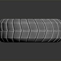 Modern tire tire wheel Volkswagen wheel hub 3d model