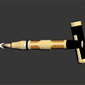 Elegant Gold And Black Pen With Decorative Design And Shiny Metallic Finish