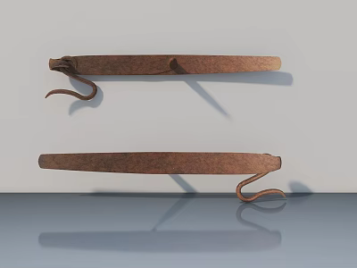 Rustic Metal Swing Door Hinges With Classic Design For Home Use 3d model