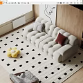 Modern Combination Sofa 3d model
