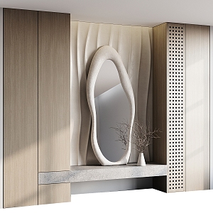 Entrance Cabinet Shoe Cabinet 3d model