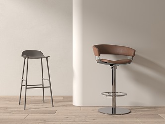 Modern Bar Chair 3d model