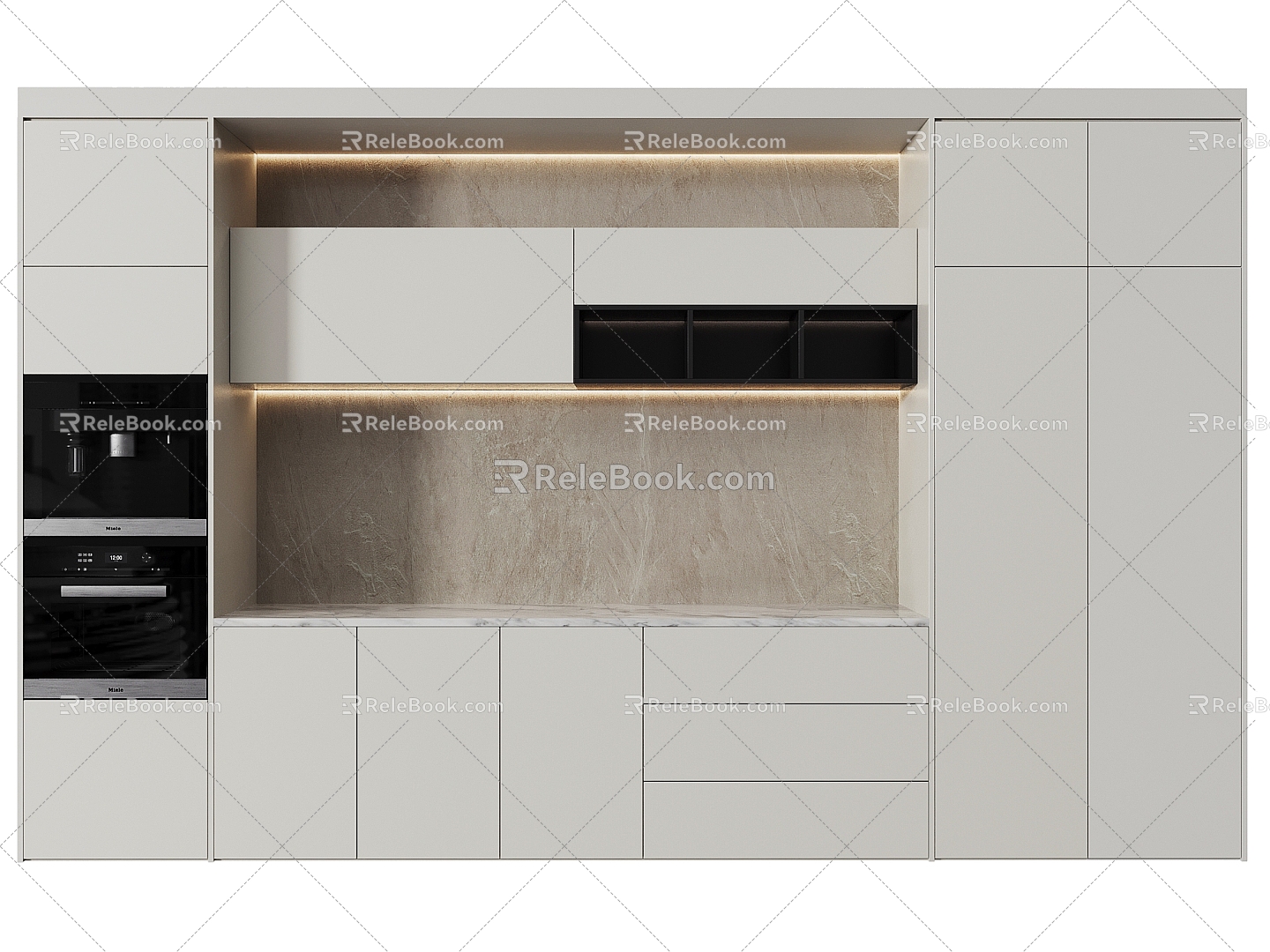 west kitchen cabinet cabinet 3d model