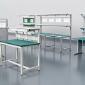 Multiple Styles Of Anti Static Functional Workbenches With Storage Shelves For Industrial Electronic Workshop Operations