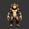 Monkey Monkey Cartoon Monkey Anime Monkey Stylized Monkey Fantasy Style Monkey Toy 3d model