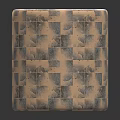 Patterned Floor Tiles With Beige Gray Geometric Mosaic Design And Neutral Tones 3d model