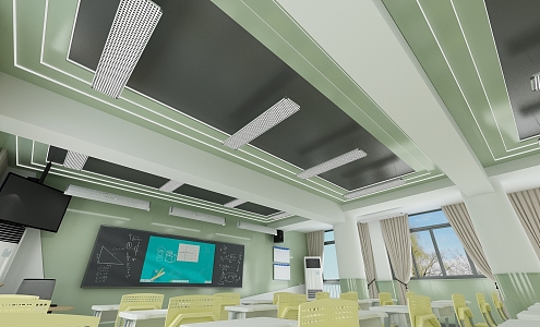 Classroom 3d model