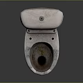 Modern Ceramic Toilet With Standard Tank And Comfortable Seat For Bathroom