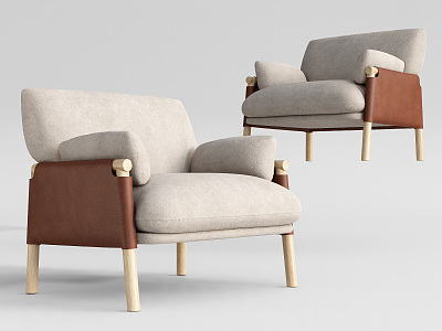 Nordic Single Sofa Leisure Chair model