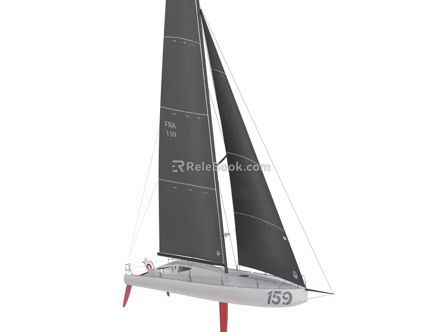 Sailing Sightseeing Boat Yacht 3d model