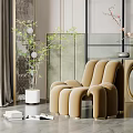 Modern single sofa 3d model