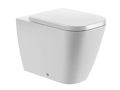 Modern White Toilet With Sleek Design Smooth Surface And Contemporary Finish 3d model