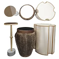 Vintage and Modern Side Table Designs with Metal Frames Round Tops and Various Colors