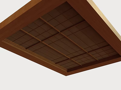 Japanese-style ceiling chandelier 3d model