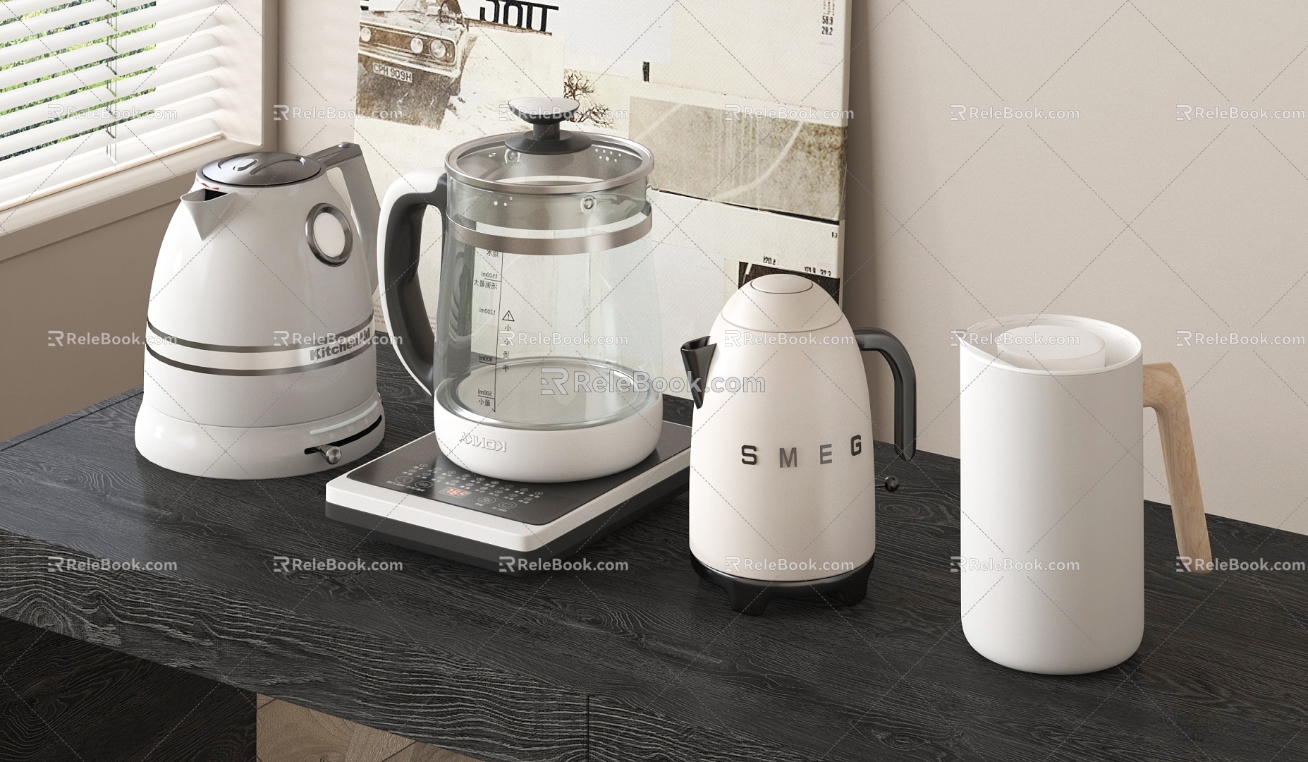 Electric kettle cup 3d model