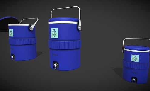 Water Tank Plastic Bucket Cargo Box Bucket Plastic Bucket 3d model