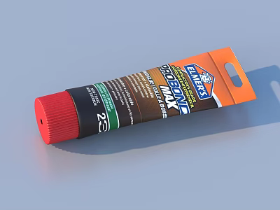 ELMERS PRO BOND MAX Adhesive Tube with Red Cap for Household Use and Repairs 3d model