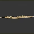 Detailed Rocky Sandy Desert Terrain With Uneven Surface And Natural Rock Formations