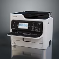 RICOH Multifunction Printer With Digital Display And Paper Tray For Modern Office Use