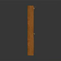 Wooden Door With Glass Panel And Natural Wood Grain Texture For Home Interior