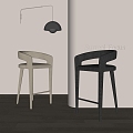 Modern Bar Chair Bar Stool 3d model