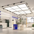 Modern Clothing Store Interior With Mannequin Clothes Hangers And Green Plants