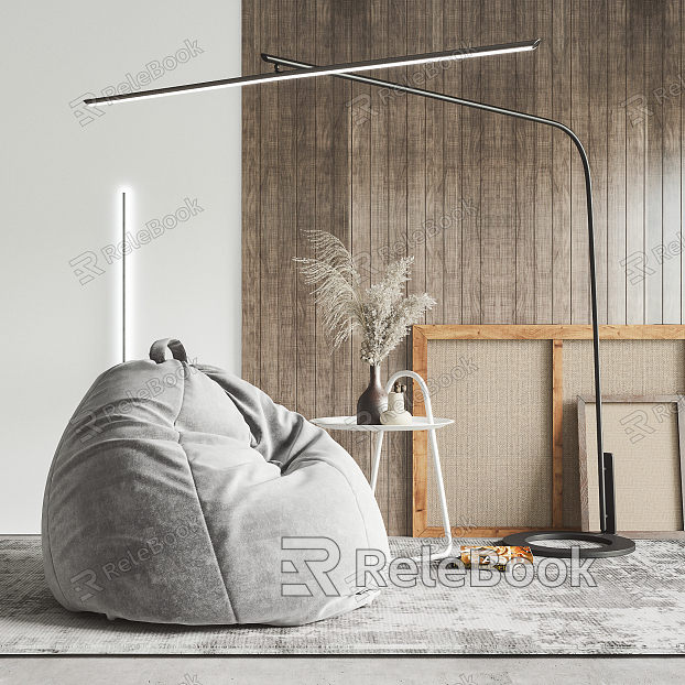 Modern Lazy Sofa Lazy Sofa Floor Lamp model