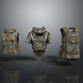 Game Movie Character Tactical Camouflage Gear Collection With Vest Uniform And Backpack