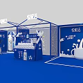 Yuexianhuo Event Stage With Blue Carpet Truss Structure Product Display And Lighting